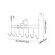 thumbnail image 4 of Cajón colgante, estante para puerta, organizador de armario sin taladro, ideal para dormitorios, metal resistente, fácil montaje, para ropa y accesorios, alto rendimiento, 2 niveles, estilo, 4 of 9