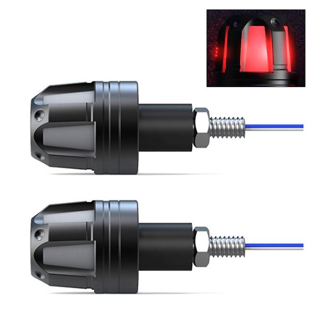 Señales de giro de 12v, luces Led de esquina intermitentes para manillar de motocicleta, 2x