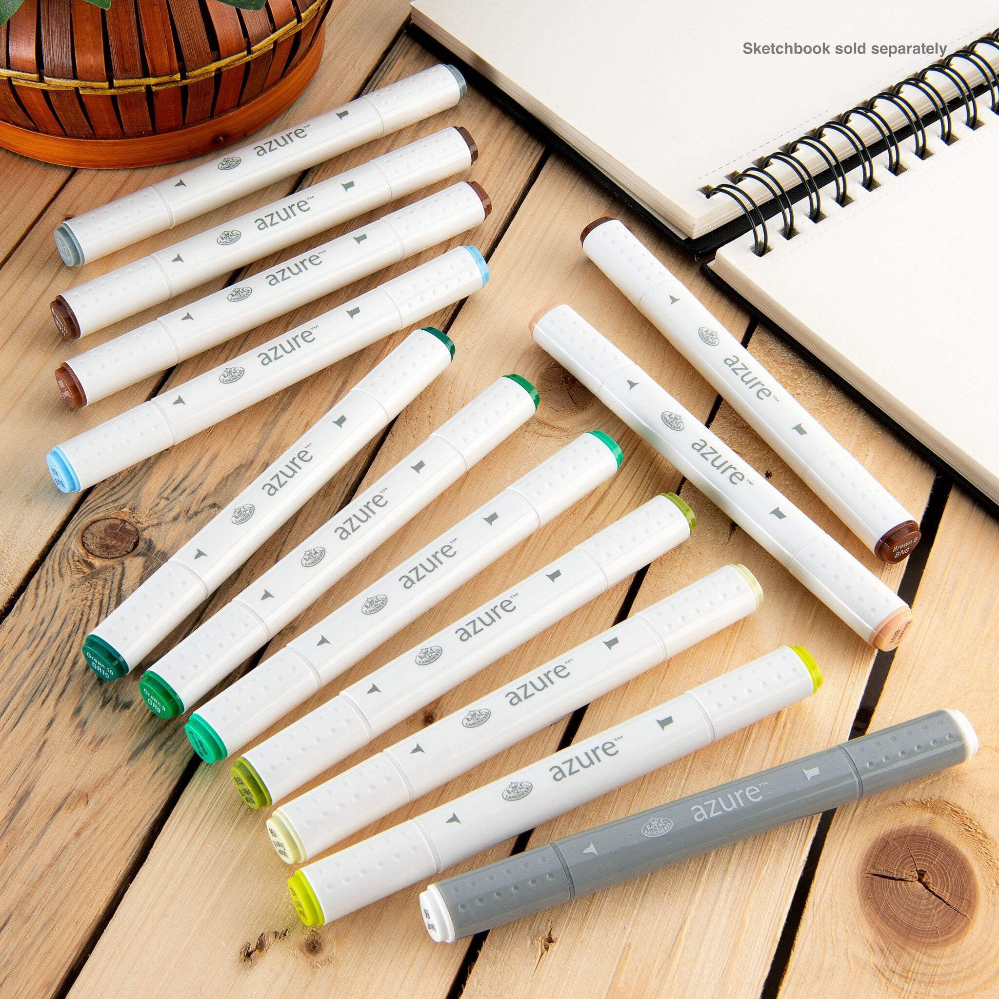 Royal & Langnickel Azure Marker Set 13/Pkg-Forest Colors
