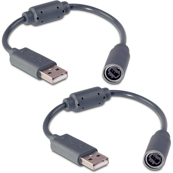 2Pack Wired Controller USB Breakaway Cable Cord for Microsoft Xbox 360 Guitar Hero