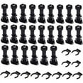 thumbnail image 1 of Patas ajustables para muebles, soporte resistente para suelos irregulares en dormitorios, cocinas y baños (plástico duradero, negro, 36 piezas), 1 of 5