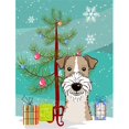 thumbnail image 1 of Christmas Tree And Wire Haired Fox Terrier Flag Canvas House Size, 1 of 1