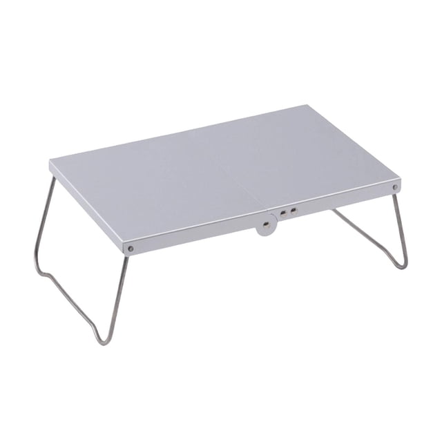 DYNWAVECA Table de Camping Pliable Table d'Appoint Compacte pour Voyage Cuisine en Plein Air Barbecue Gris
