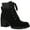 Black, variant on Sun + Stone Womens Romina Zipper Ankle Combat & Lace-up Boots