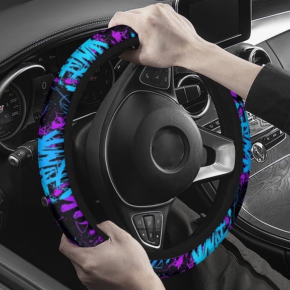 Steering Wheel Cover Neoprene Material Most Cars Men&Women Universal 15 inch Premium Non-Slip Spring Steering Wheel Protector hip hop Steering Wheel Cover