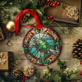thumbnail image 3 of Sea Turtle Ornaments Ceramic For Christmas, Stained Glass Ornaments Ceramic Christmas 2025, 3 of 7