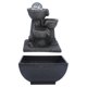 thumbnail image 1 of LED Illuminated Tabletop Waterfall Flowing Water Fountains with Ball for Home Office Feng Shui DecorationUS Plug 110V, 1 of 4