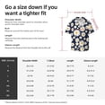 thumbnail image 7 of Wukai Daisy Floral Men's Casual Short-Sleeve Button Down Shirt - Lightweight Summer Dress Shirt for Daily Wear-X-Large, 7 of 7