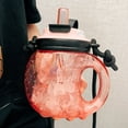 thumbnail image 4 of Botella de agua deportiva de 34 oz con pajita | Tapa a prueba de gotas | Policarbonato de grado alimentario | Correa de hombro portátil | Abierto a una mano | Encaja caliente y fría | 1 pieza, 4 of 6