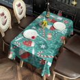 thumbnail image 2 of Green Christmas Baking Pattern Rectangle Tablecloth 60"x102",Waterproof Polyester Rectangle Table Cloth, Wipeable Spillproof Polyester Tablecloth for Dining, Camping, Indoor and Outdoor, 2 of 6