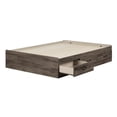 thumbnail image 2 of South Shore Asten Mates Bed with 3 Storage Drawers for Kids, in Fall Oak, 2 of 10