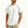 thumbnail image 5 of Fwqbns Men's Raglan Sleeve Quick Dry T-Shirt Moisture Wicking Athletic Workout Tee Short Sleeve Running Shirt White, 5 of 5