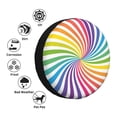 thumbnail image 5 of Waterproof Spare Wheel Cover, Stars Wave Rainbow Adjustable Wheel Cover For Jeep Trailer Rv Suv Car, 15 Inch, 5 of 8