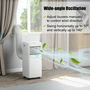 Costway 5000 BTU 8000 BTU ASHRAE مكيف هواء محمول 3 في 1 مبرد هواء مع مزيل الرطوبة ووضع المروحة أبيض
