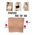 thumbnail image 4 of Women Plain Strapless Boob Tube Bandeau Vest Crop Top Stretch Bralet Bra, 4 of 5