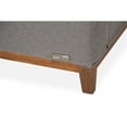 thumbnail image 6 of Michael Amini Brooklyn Walk Wood & Fabric Accent Chair in Gunmetal Gray, 6 of 6