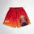 thumbnail image 2 of Demon Slayer Anime Shorts Kawaii Manga Cartoon 3D Print Gym Shorts Quick Dry Mesh Casual Short Pants to Fitness Jog Daily Unisex, 2 of 4
