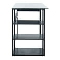 thumbnail image 5 of SAFAVIEH xyla White Marble Glass/Black Writing Desk (47.2 in. W x 21.7 in. D x 29.5 in. H), 5 of 11