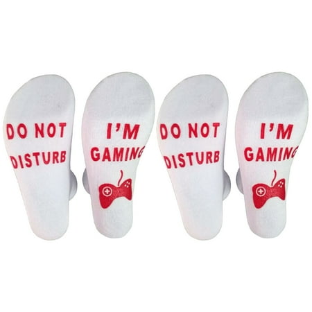 2 Pair Gifts for Him Stocking Stuffers for Adults Teens Birthday Christmas Gifts for Men White Elephant Gifts for Adults Gifts for Dad Him Teen Boy Gifts Funny Gamer Socks