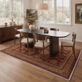thumbnail image 3 of GENIMO 5'x7' Area Rug for Living Room, Washable Non Slip Soft Persian Rug for Bedroom Dining Room Home Office, Muted Burgundy, 3 of 6