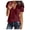C-Wine364, variant on DHFJKG Basic Tees For Women Textured Waffle Short Sleeve V Neck T Shirts Casual Summer Tops