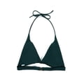 thumbnail image 4 of Gureui New Womens Sexy Halter Bikini Top Solid Color Triangle Back Buckles Padded Push Up Swimsuit Tops Beachwear, 4 of 8