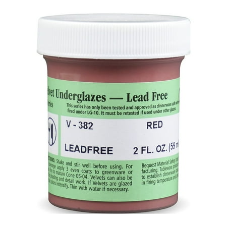 UPC: 0039672374805 | Amaco Velvet Underglaze  2 oz.  Red