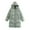 Green, variant on Patlollav Women Warm Pocket Coat Turn Down Collar Long Jacket Winter Down Parkas