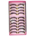 thumbnail image 5 of IBASETOY Fake Eyelash Black Artificial Fiber 10 Pairs for Women Makeup, 5 of 8