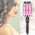 thumbnail image 5 of 3 Barrel Hair Curler With Lcd Temp Display Professional Wave Curling Iron Temperature Adjustable Portable Hair Waver For Long Short Hair, 5 of 5