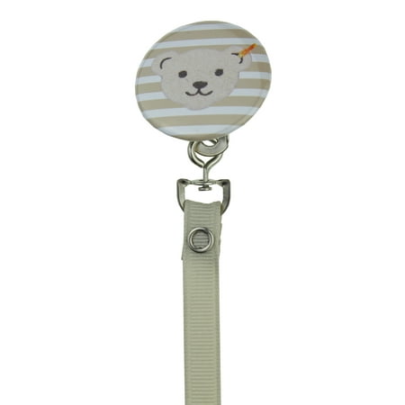 Teddy Bear Face Pacifier Clip