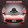 thumbnail image 5 of Luku 12V Lamborghini Electric Ride-On Car for Kids with Parent Remote, MP3/USB, Scissor Doors, LED Headlights, Smooth Start, 2 Speeds Manual, 3 Speeds Remote, for Toddlers Ages 3-8, 55 lbs Capacity, 5 of 8
