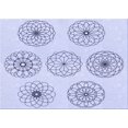 thumbnail image 1 of Ahgly Company Tapis Rectangulaire Lavable en Machine Intérieur Transitionnel Lavande Bleu, 4 Pieds x 6 Pieds, 1 of 7