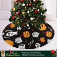 thumbnail image 6 of FMSHPON Halloween Pumpkin Xmas Christmas Tree Skirt Stand Mat for Holiday Party Decoration Indoor Outdoor 36 inches, 6 of 6