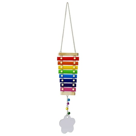 

Huaai Hangs Pendant Decorationative Chicken Suspensible Toy Metal With 8 Toys Xylo For Hens Home Decoration Multicolor