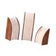 thumbnail image 2 of Expositor de joyas de 3 piezas, elegante, de madera de nogal, para escaparates y mostradores de tiendas. Curvo, 2 of 9