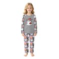 thumbnail image 3 of Halloween Family Pajamas Set Long Sleeve Crew Neck, Soft Matching Halloween Pajamas with Ghost Beanie Print, Cozy Family Halloween Pajama Set Sleepwear, 3 of 7