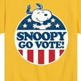 thumbnail image 3 of Peanuts - Snoopy Go Vote - Toddler & Youth Short Sleeve Graphic T-Shirt, 3 of 6