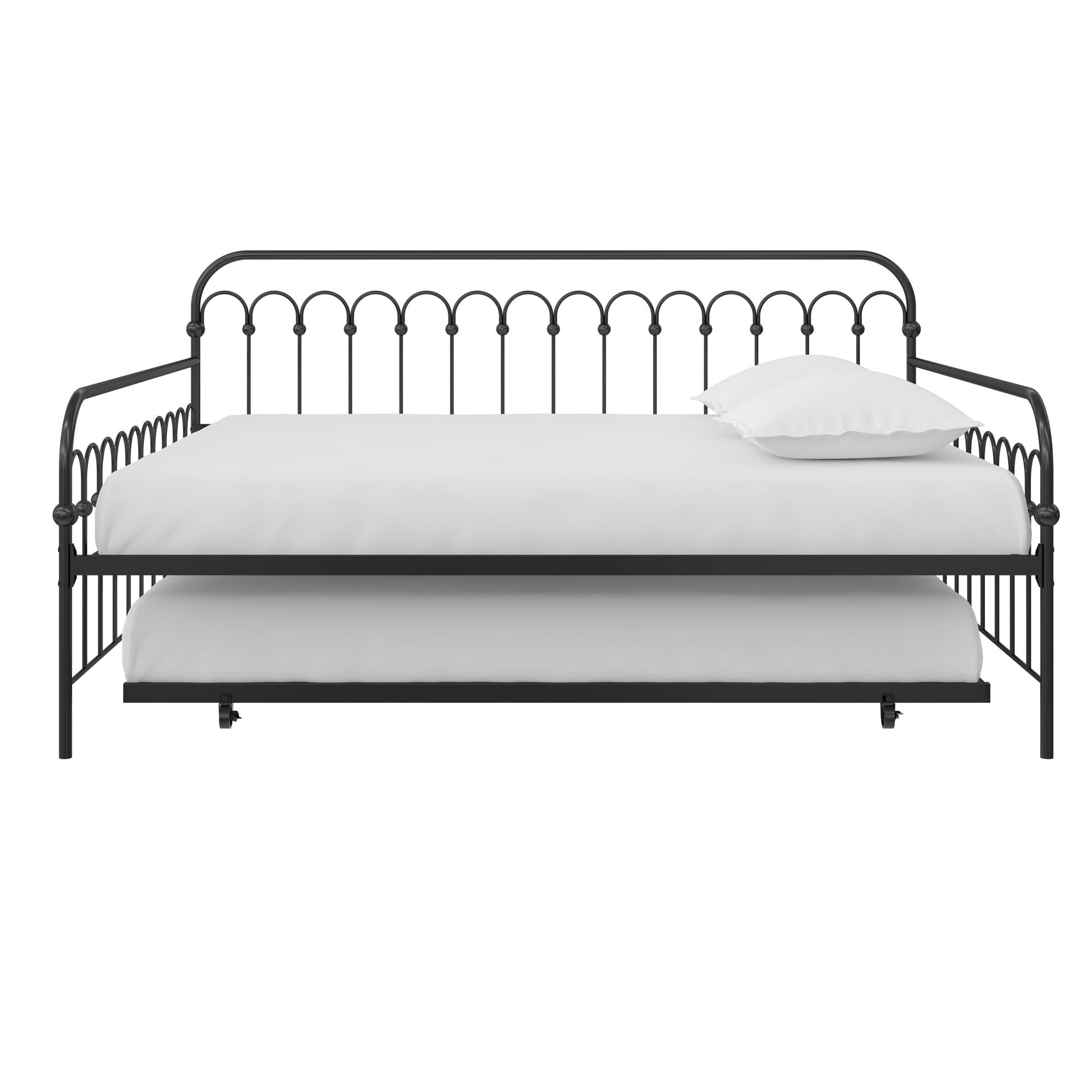 Bright pop twin metal 2024 daybed with trundle