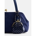 thumbnail image 3 of Free Assembly Women's Faux Suede Shoulder Bag with Mini Bag Charm, Navy Water, 3 of 6