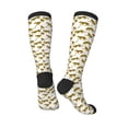 thumbnail image 4 of Fotbe Leopard Print print Women's Men's Novelty Crew Socks Cotton Socks Knee High Socks for Walking,Running,Nurses,Pregnancy, 4 of 9