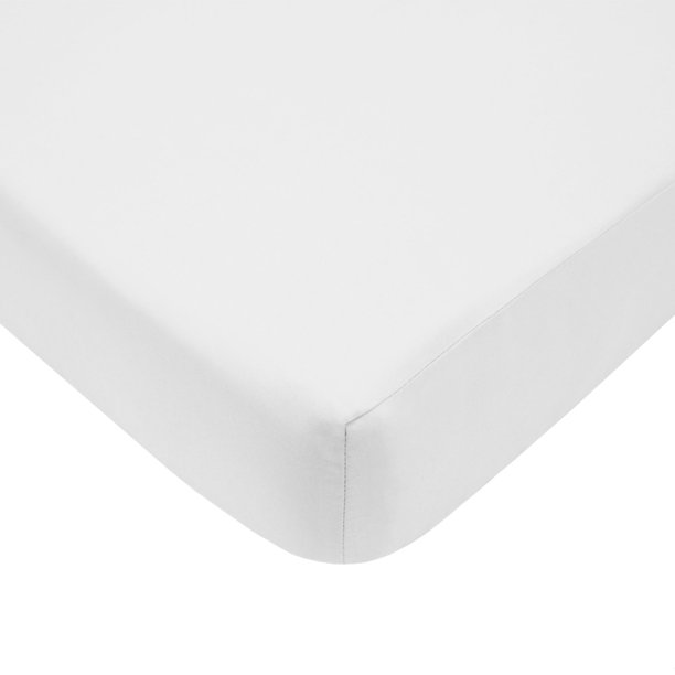 American Baby Co. Ultra Soft 100 Polyester Fitted Crib Sheet, White