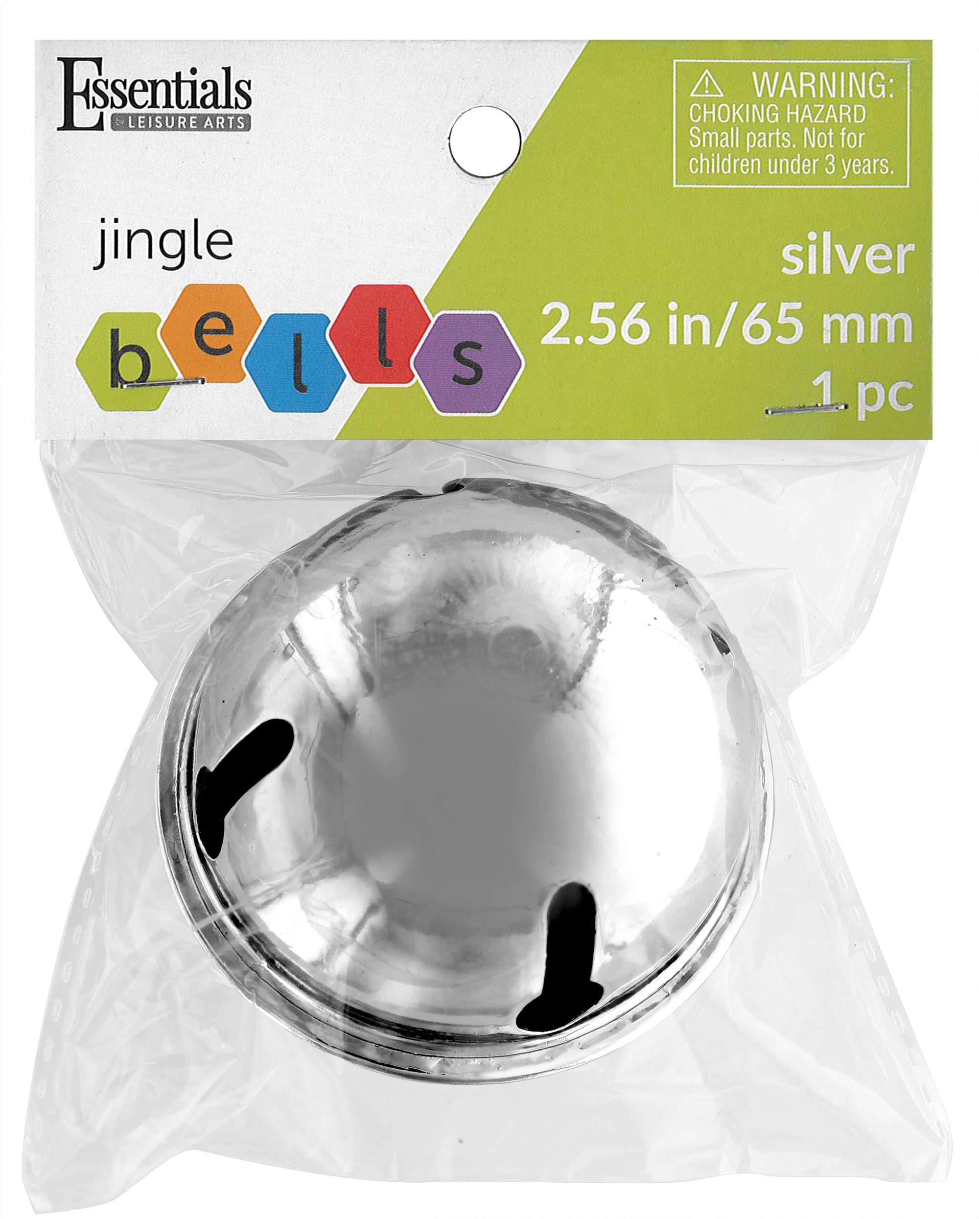 Creativity Street Jingle Bell, 5/8 Inches, Silver, Pack of 72