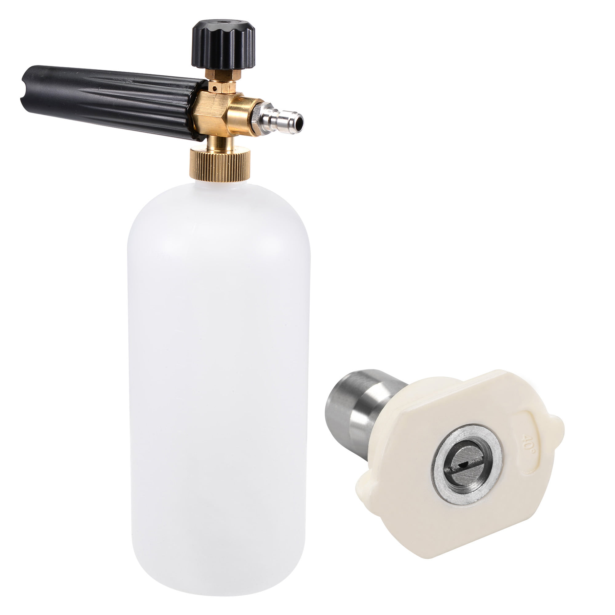 1L Snow Foam Lance Bottle For Pressure Washer Karcher K2-K7 & Car Washing Mitt 