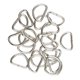 thumbnail image 1 of Paquete de 2 a 7 anillos en D de aleación de 100 piezas para flejes de 10x6x1,5 mm, color blanco 5 piezas Sunnimix anillos de dee, 1 of 8