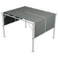 thumbnail image 1 of Outsunny 2 Pcs 16 x 4ft Pergola Shade, UV Protection Pergola Canopy, Dark Grey, 1 of 10