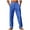 Blue, variant on Havenre Mens Linen Pants Yoga Beach Loose Lightweight Casual Elastic Waist Drawstring Straight Leg Baggy Trousers with Pockets White XXXL