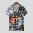 thumbnail image 5 of Stamzod Men's Plus Size Hawaiian Shirt Short Sleeve Casual Summer Beach Shirt Floral Print Button Down Tropical Shirts Graphic Tees On Clearance, 5 of 5