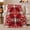 Plaid Stars, variant on Red Plaid with Snowflake Medallions, Nostalgic Holiday Style for Christmas Lovers, Cozy Winter Check Pattern and Christmas Gift, Warm Flannel Blanket for Living Room and Cabin, Home Decor