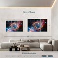 thumbnail image 3 of Elephant Stock Helix Planetary Nebula Wall Art - Horizontal Multi Panel Canvas - Living Room Wall Decor - Astronomy & Space Multi Panel - Black And Gray Decor - 74" x 48", 3 of 4